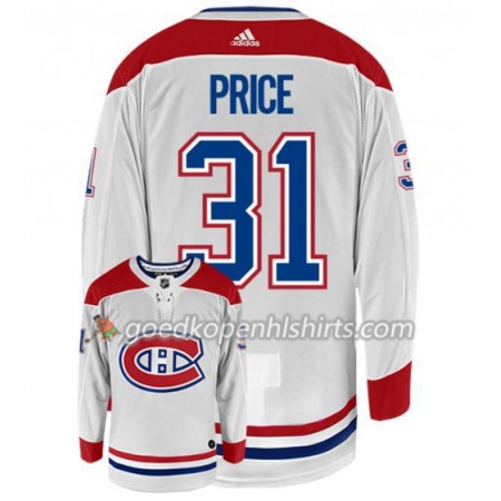 Montreal Canadiens CAREY PRICE 31 Adidas Wit Authentic Shirt - Mannen